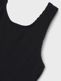 name it Meisjes badpak nkfziba gestreept Zwart - 122/128