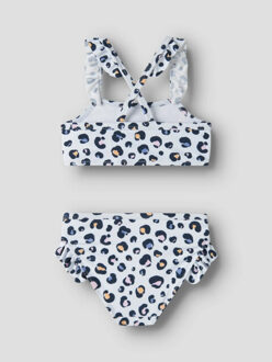 name it Meisjes bikini set nmfzanimal wit/multicolor dierenprint - 98/104
