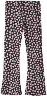 name it meisjes flared broek Zwart - 152