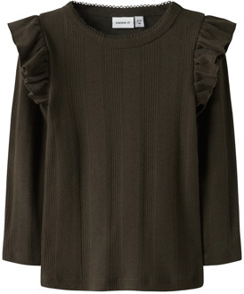 name it meisjes longsleeve Bruin - 98