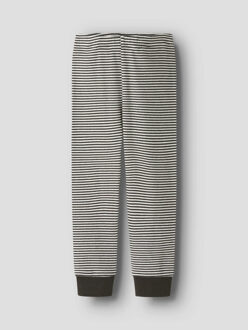 name it Meisjes pyjama set nmnnightset stripe zwart/wit - maat 122/128