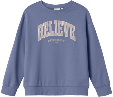 name it meisjes sweater Blauw - 146-152