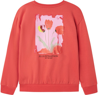 name it meisjes sweater Koraal - 134-140