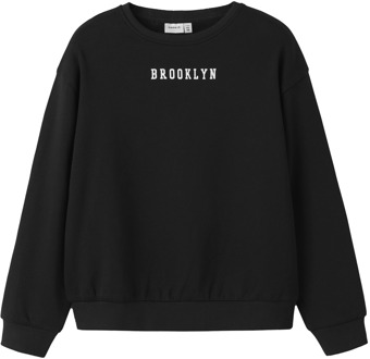 name it meisjes sweater Zwart - 122-128