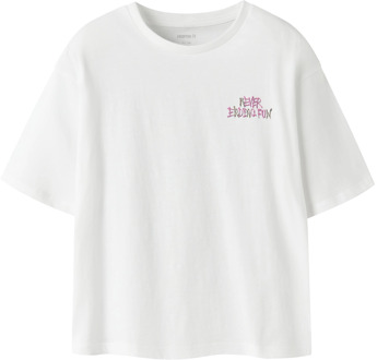 name it meisjes t-shirt Ecru - 158-164