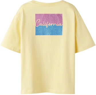 name it meisjes t-shirt Geel - 122-128