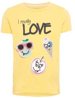 name it Meisjes T-shirt - Pale Marigold - Maat 80