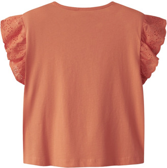 name it meisjes t-shirt Zalm - 122-128