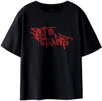 name it Naam T-shirt - maat 8-9J / 128-134cm Groen