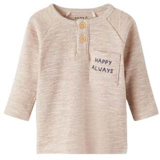 name it Nbmorm Kokosnoot Shell Lange Mouw Shirt Beige - 56