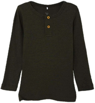 name it Nmmkab Pine Grove shirt met lange mouwen Groen - 104