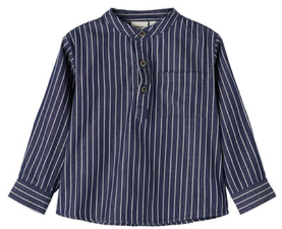 name it Overhemd Nmma stripes Donkerblauw Denim - 104