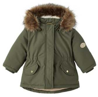 name it Parka Nmfmace Olive Night Groen - 110