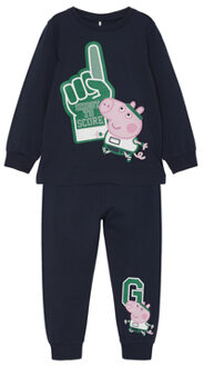name it Peppa Pig Nmmnotello Donker Saffier Pyjama Blauw - 104