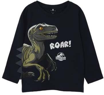 name it Shirt met lange mouwen Jurassic World Nmmnol Dark Sapphire Blauw - 92