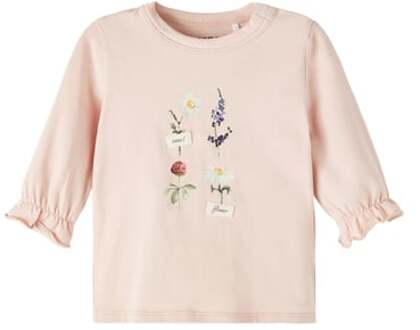 name it Shirt met lange mouwen Nbfbahra Rose Smoke Roze/lichtroze