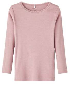 name it Shirt met lange mouwen Nmfkab Deauville Mauve Roze/lichtroze - 110