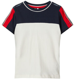 name it Shirt Wit / Navy / Rood - 86, 92, 104