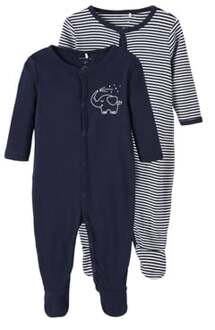name it Slaap Overalls 2 Pack Donker Sapphire Blauw - 92