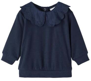 name it Sweatshirt Nbfrona Dark Sapphire Blauw - 80