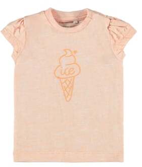 name it T-Shirt Nbfhanne Cantaloupe Oranje - 62