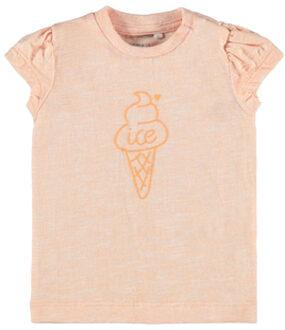 name it T-Shirt Nbfhanne Cantaloupe Oranje - 68