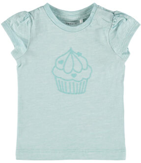 name it T-shirt Nbfhanne Pastel Turkoois Turquoise - 56