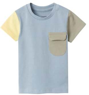 name it T-Shirt Nbmhon Dusty Blauw - 68