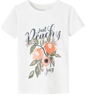 name it T-shirt Nmfditte B right White Wit - 110