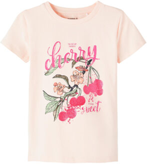 name it T-shirt Nmfditte Créme De Pêche Roze/lichtroze - 80