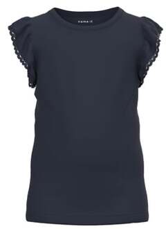 name it T-shirt Nmfjulia Dark Sapphire Blauw - 110