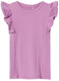 name it T-shirt Nmfjulia Smoky Grape Roze/lichtroze - 86