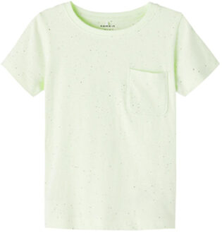 name it T-Shirt Nmmfeme Lime Cream Geel