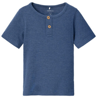 name it T-shirt Nmmkab Bijou Blauw - 80