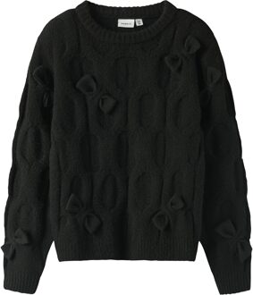 name it Trui OLIVIA zwart - 116/6J;128/8J