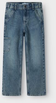 name it winter jeans broek jongens - blauw - NkmRyan - straight fit - Maat 140