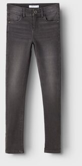 name it winter jeans broek meisjes - donker grijs - skinny fit - NkfPolly - Maat 164