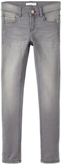 name it winter jeans broek meisjes - grijs - skinny fit - NkfPolly - Maat 134