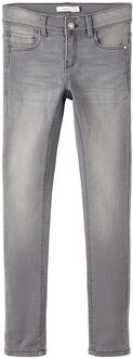 name it winter jeans broek meisjes - grijs - skinny fit - NkfPolly - Maat 152