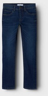 name it winter jeansbroek jongens - blauw - slim fit - NkmSilas - Maat 128