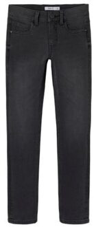 name it winter jeansbroek jongens - grijs - slim fit - NkmSilas - Maat 128