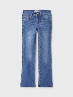 name it winter jeansbroek meisjes - blauw - bootcut fit - NkfPolly - Maat 116