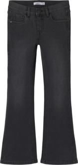 name it winter jeansbroek meisjes - grijs - bootcut fit - NkfPolly - Maat 116