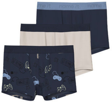 name it winter ondergoed jongens - blauw - 3p boxer - NkmBoxer - Maat 116