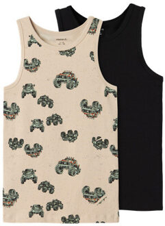 name it winter ondergoed jongens - wit - 2p top - NkmTank - Maat 122/128