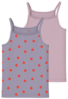 name it winter ondergoed meisjes - paars - 2p top - NkfStrap - Maat 122/128