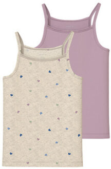 name it winter ondergoed meisjes - wit - 2p top - NkfStrap - Maat 122/128