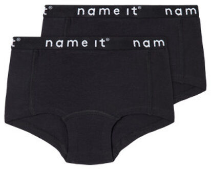 name it winter ondergoed meisjes - zwart - 2p hipster - NkfHipster - Maat 116