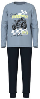 name it winter pyjama jongens - blauw - NkmNightset - Maat 110/116