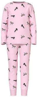 name it winter pyjama meisjes - roze - NkfNightset - Maat 110/116